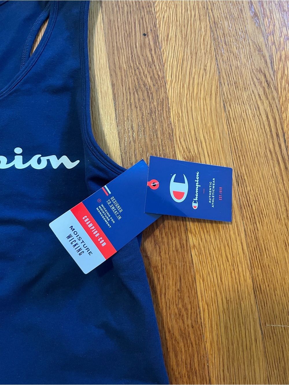 NWT Champion Spell Out Logo Tank 2XL - Picture 5 of 8